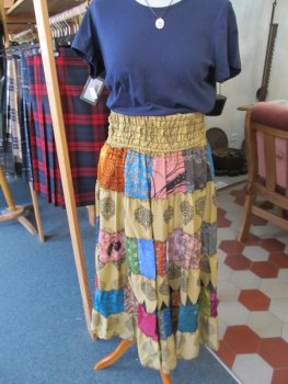 Summer Skirt Patchwork gold